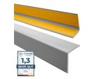 Quest Profilo Angolare Protettivo In Pvc Morbido Autoadesivo 27X27 Mm, 1,3 M, Protezione Bordi, Grigio