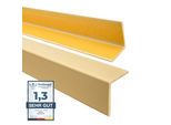 Quest Profilo Angolare Protettivo In Pvc Morbido Autoadesivo 27X27 Mm, 1,3 M, Protezione Bordi, Crema