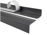 Quest Profilo Antiscivolo Autoadesivo Per Scale Pmw Pcv, Protezione Per Scale, 48X42 Mm, Grigio Scuro