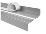 Quest Profilo Antiscivolo Autoadesivo Per Scale In Pvc Pmw, Protezione Per Scale, 48X42 Mm, Grigio