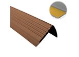 Quest Profilo Antiscivolo Autoadesivo Per Scale In Pvc Pmw, Protezione Per Scale, 48X42 Mm, Marrone