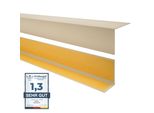 Quest Profilo Angolare Decorativo Autoadesivo In Pvc 20X20Mm, 1M, Protezione Bordi, Beige