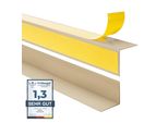 Quest Profilo Angolare Decorativo In Pvc 15X15 Mm, 1,5 M Incollato All'esterno, Protezione Dei Bordi, Beige