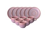 Like. By Villeroy & Boch Espressotassen Mit Untertassen Perlemor Coral 60 Ml 6Er Set