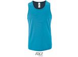 Sols 02073 | Canotta Sportiva Da Uomo Sporty - Colore: Aqua - Taglia: Xl