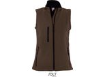 Sols 46801 | Scaldacorpo / Gilet Softshell Rallye Da Donna Senza Maniche - Colore: Dark Chocolate - Taglia: Xl