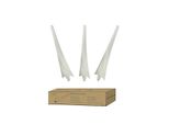 Pale Eoliche In Fibra Di Carbonio, Alta Resistenza, Materiale In Nylon, 3 Pezzi, Pale Bianche