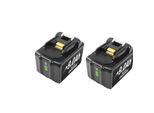 Batteria Makita Lxt, 18V, Capacità 60Ah, Tecnologia Li-Ion, 2 Pezzi 9,0