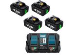 Batteria Ricaricabile Makita Lxt, 18V, Capacità 60Ah, Tecnologia Li-Ion, Set Di 2 60