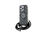 Karl Lagerfeld Klhmp15Xhckcklck Iphone 15 Pro Max 6.7 Czarny/Nero Custodia Rigida Iml Crossbody Monogram Karl & Choupette Head Magsafe