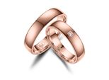 Partnerring MARRYA Titan Ringe Trauringe Eheringe Partnerringe Gr. 56, rosa (damen ring, rosé), Fingerringe, Damen, 56, Titan