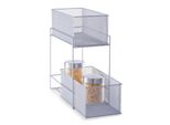 Zeller Scaffale Portaoggetti 2 Cestini Portaoggetti Cestino Portaoggetti