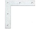 Alberts 847685 Staffa Angolare, Zincata Sendzimir, 160 X 160 X 30 Mm, Set Da 10