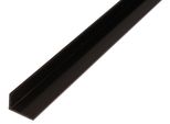 Alberts 479046 Profilo Angolare, Plastica, Nero, 1000 X 25 X 20 Mm