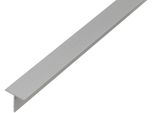 Alberts 473129 Profilo A T, Alluminio, Anodizzato Argento, 1000 X 20 X 20 Mm