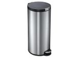 Eko - Pattumiera A Pedale Artistic 30 Litri - Acciaio Inox Plastica - Acciaio Inox Opaco