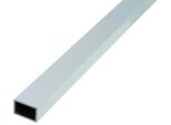 Alberts 471705 Tubo Rettangolare, Alluminio, Anodizzato Argento, 1000 X 50 X 20 Mm