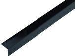 Alberts 433000 Profilo Angolare, Autoadesivo, Plastica, Nero Lucido, 1000 X 20 X 20 Mm