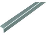 Alberts 432959 Profilo Angolare, Autoadesivo, Plastica, Aspetto Acciaio Inox, 1000 X 20 X 20 Mm