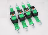Cinghia Di Tensionamento Automatico/Cinghia Di Fissaggio, Lxl: 3,0 M X 50 Mm, Con Ganci A Punta, Verde, 4 Pezzi