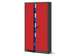 Armadio Per Archiviazione Armadio Per Ufficio Armadio In Acciaio Rosso Antracite 185X90X40