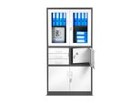 Armadio Per Archiviazione Armadio Per Ufficio Armadio In Acciaio Bianco Antracite 185X90X40