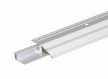 Alberts 487126 Profilo Di Compensazione Pro, Alluminio, Anodizzato Argento, 900 X 44 Mm