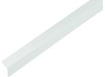 Alberts 432973 Profilo Angolare, Autoadesivo, Plastica, Bianco Lucido, 1000 X 20 X 20 Mm