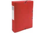 Cartella Exabox In Pp Con Dorso 700µ 60Mm Opaco, Din A4 Rosso