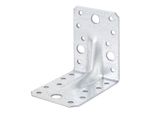Alberts 846657 Connettore Angolare Per Carichi Pesanti Con Perlina, Zincato Sendzimir, 90 X 90 X 65 Mm, Set Da 25