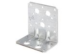 Alberts 859220 Connettore Angolare Per Carichi Pesanti Con Bordino, Zincato Sendzimir, 50 X 90 X 80 Mm, Set Da 50