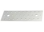 Alberts 339364 Piastra Forata, Zincata Sendzimir, 200 X 60 Mm, Set Da 12