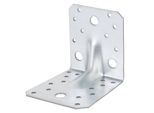 Alberts 846688 Connettore Angolare Per Carichi Pesanti Con Bordino, Zincato Sendzimir, 105 X 105 X 90 Mm, Set Da 20