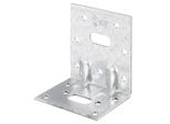 Alberts 869168 Connettore Angolare Per Carichi Pesanti Con Due Sfere, Zincato Sendzimir, 50 X 77 X 64 Mm, Set Da 50