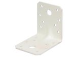 Alberts 846565 Connettore Angolare Per Carichi Pesanti Con Perlina, Zincato, Plastificato Bianco, 70 X 70 X 55 Mm, Set Da 50
