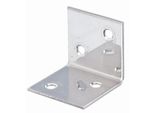 Alberts 851859 Staffa Grandangolare, Acciaio Inox, 40 X 40 X 40 Mm, Set Da 10