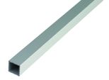 Alberts 471644 Tubo Quadrato, Alluminio, Anodizzato Argento, 1000 X 30 X 30 Mm