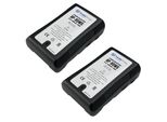 2x Trade-Shop Li-Ion Akku V-Mount 14,4V 6600mAh 95Wh mit D-Tap USB Ausgang für Sony DSR-250P DSR-600P DSR-650P DSR-652P HDW-800P PDW-850 / Camcorder