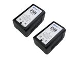 2x Trade-Shop Li-Ion Akku V-Mount 14,4V 15600mAh 230Wh mit D-Tap USB Ausgang für Sony DSR-250P DSR-600P DSR-650P DSR-652P HDW-800P PDW-850 / Camcorder