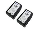 2x Trade-Shop Li-Ion Akku V-Mount 14,4V 21000mAh 300Wh mit D-Tap USB Ausgang für Sony DSR-250P DSR-600P DSR-650P DSR-652P HDW-800P PDW-850 / Camcorder