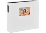 Hnfd Maxi Album Fotografico Lona 1000 Foto Bianco 34,5X33 Cm 168 Pagine Nere