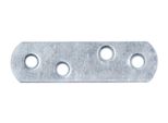 Alberts 837884 Connettore Piatto, Con Estremità Arrotondate, Blu Galvanizzato, 57 X 16 Mm, Set Da 100