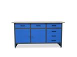 Banco Da Lavoro Banco Da Lavoro Blu Antracite; Piano In Legno 85X170X60