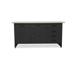 Banco Da Lavoro Banco Da Lavoro Blu Antracite; Piano In Legno 85X170X60