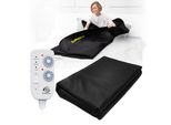 Coperta Riscaldante, Coperta Per Sauna A Infrarossi - 180 X 220 Cm, Funzionalità A Due Zone, Sauna A Infrarossi Ecosapiens, Nero