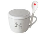 Tazza Natalizia Jumbo Con Coperchio E Cucchiaio Lovelies, 600 Ml
