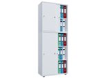 Armadio Ufficio Lona Bianco L. 70 X A. 184 X P. 37 Cm