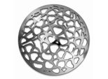 Amello Coins Argento 30 Mm Intarsio Di Monete In Acciaio Inox Cuori A Cupola Da Donna ESC526J