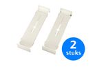 Organizzatore Per Cassetti Estraibile - 2 Pezzi - Divisorio Per Cassetti - Organizzatore Per Cassetti - Organizzatore Per Cucina - Armadio Organizzato - Bianco