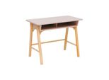 Rebecca Mobili Scrivania Per Bambini Badal 70X90X50 Mdf Pino Rosa Marrone
